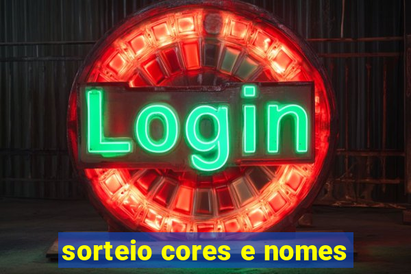 sorteio cores e nomes