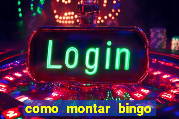 como montar bingo brinquedos toia