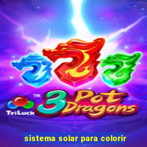 sistema solar para colorir