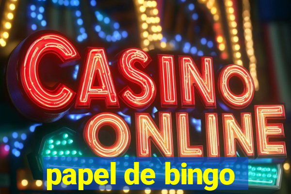 papel de bingo