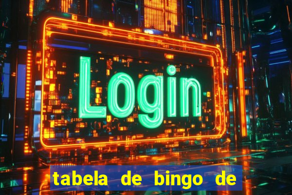 tabela de bingo de 1 a 100