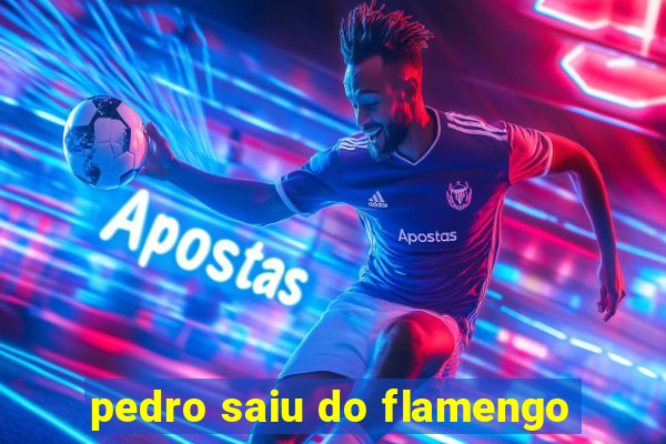 pedro saiu do flamengo