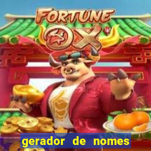 gerador de nomes para jogos